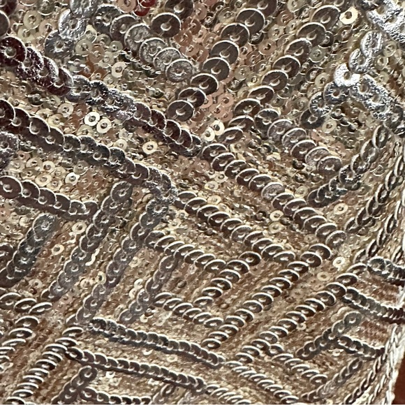 C. Luce Dress M Mini Gold Sequin Skirt - Picture 6 of 10